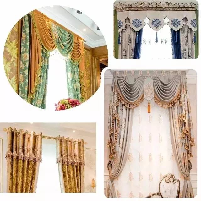窗帘帘头图案,窗帘帘头款式大气房间