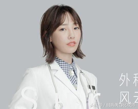 刘亦菲同款丝带发型中短发,刘亦菲大波浪黑裙子发型