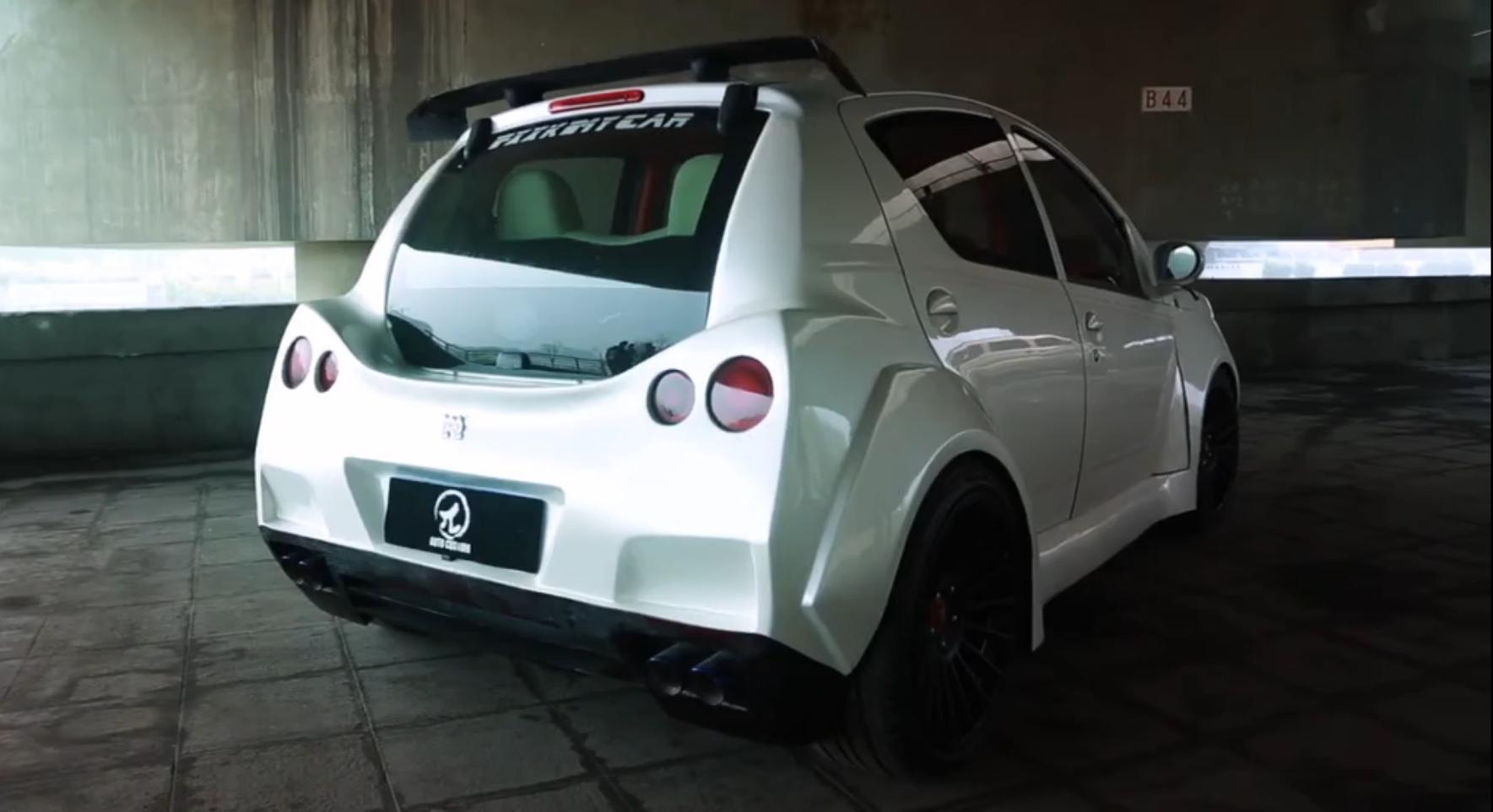 红色比亚迪f0爆改,李老鼠说比亚迪f0视频