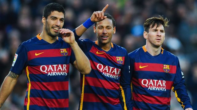 巴萨三叉戟msn141516赛季,赛事对阵巴萨三叉戟火力全开