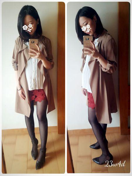 孕妇妈妈的一周穿搭,职场ol孕妇装