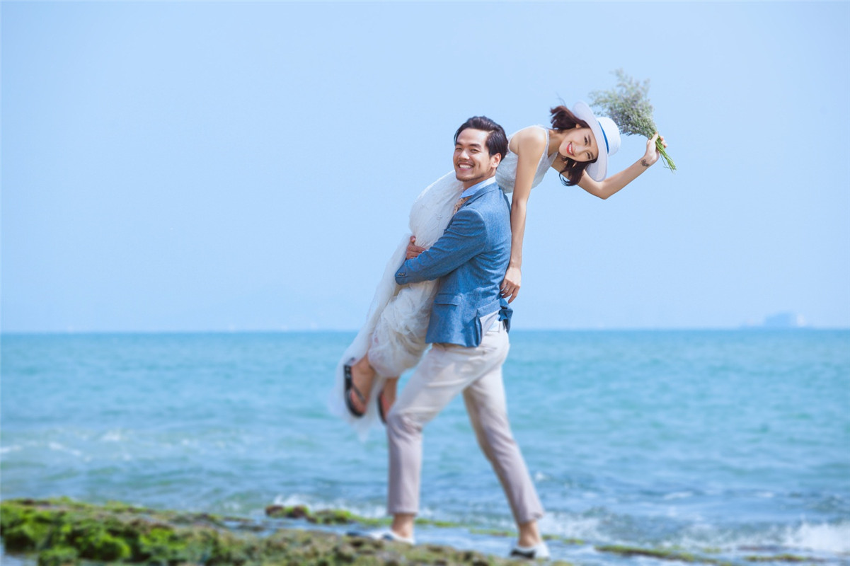 北海婚纱照拍摄风格,北海海边婚纱摄影地点