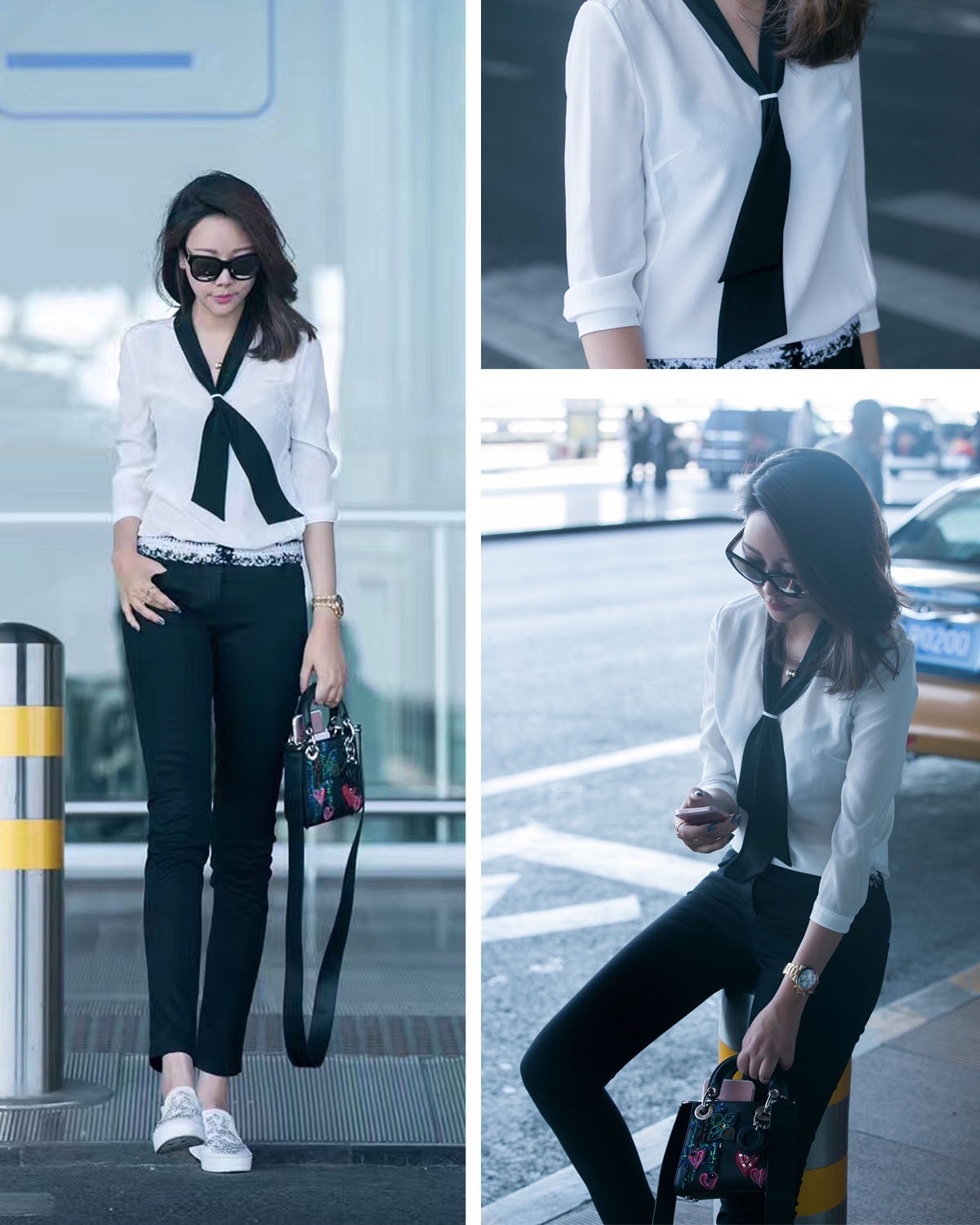 杨幂的机场秀终于更新了,杨幂又秀新穿搭