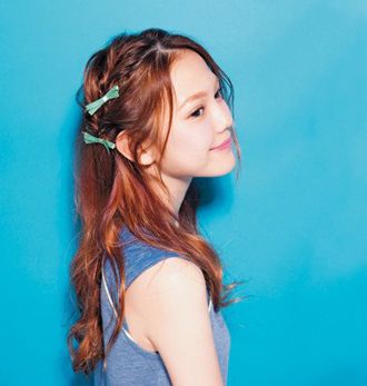 气质型中长发刘海造型,气质刘海发型教程