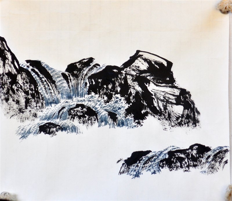 最新曾刚彩墨山水画技法,曾刚彩墨山水技法教学宝典