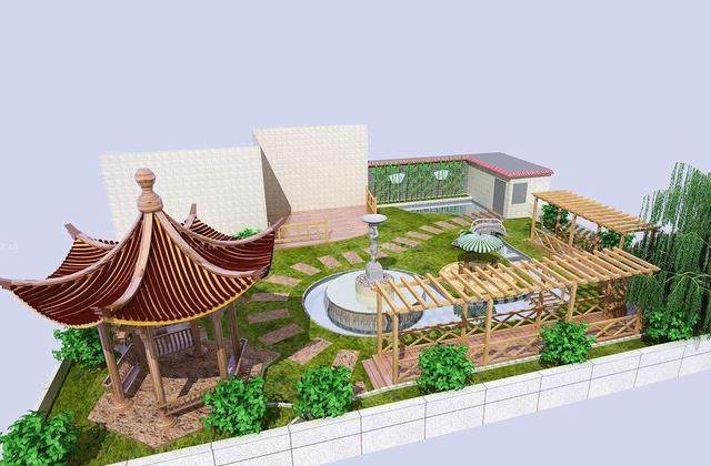 楼顶上的花园设计,楼顶花园设计案例欣赏