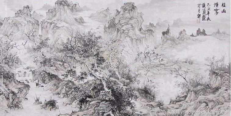 山水画的技法有哪些,国画山水技法精解