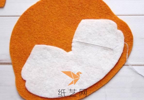 不织布小狐狸玩偶,不织布玩偶狐狸教程