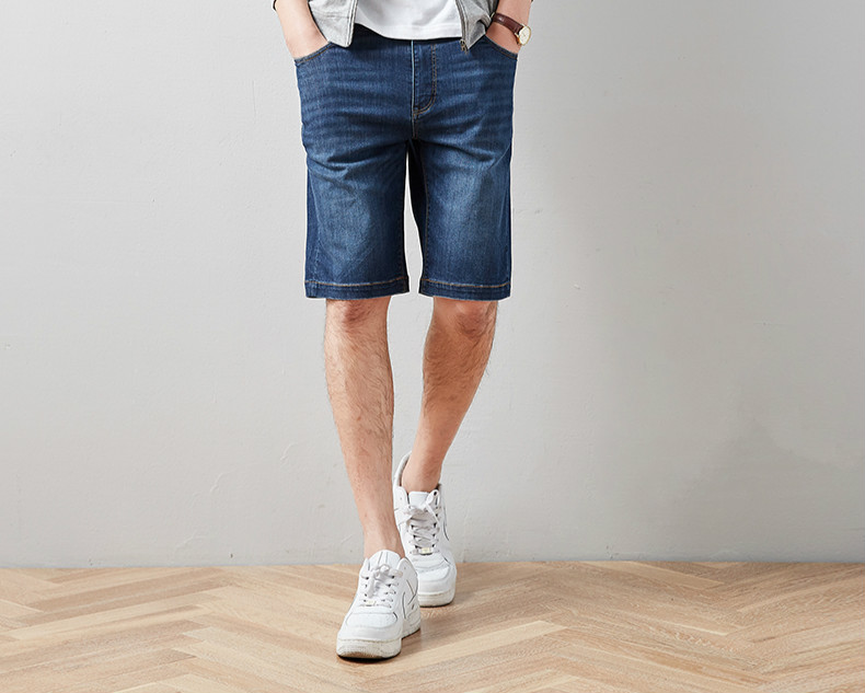 牛仔短裤穿搭男牧场风,欧美男士黑色牛仔裤夏季穿搭