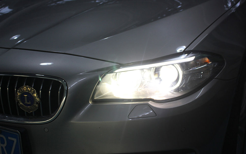 宝马五系改海拉6,宝马五系改灯18款