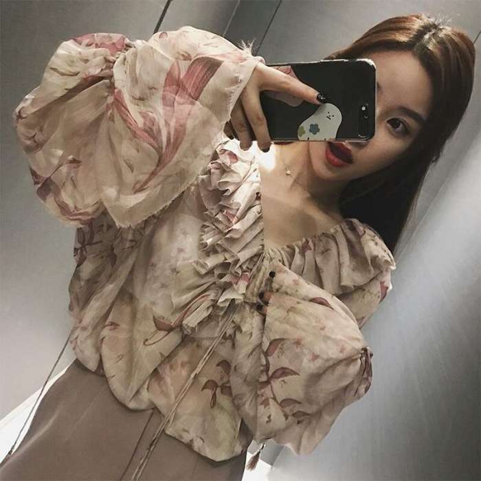 雪纺上衣显瘦遮肉减龄洋气收腰,好看的雪纺上衣让你秒变气质女王