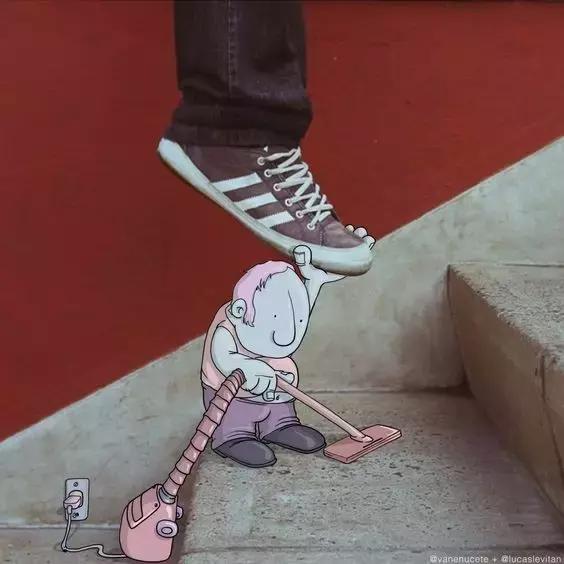 一组黑白手绘插画作品分享,一组手绘人像插画作品分享