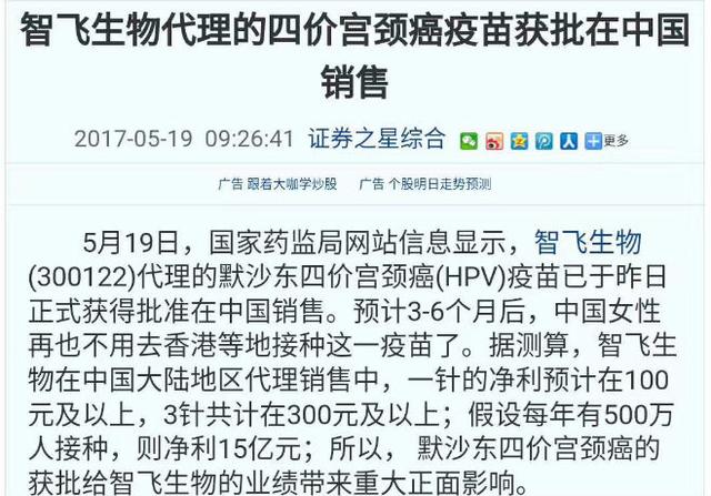 默沙东4价疫苗央视曝光,2023年默沙东hpv疫苗签发量