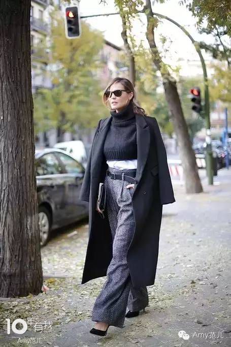 终于把“身长腿短”给破了,高腰和裤长是最好的解药!