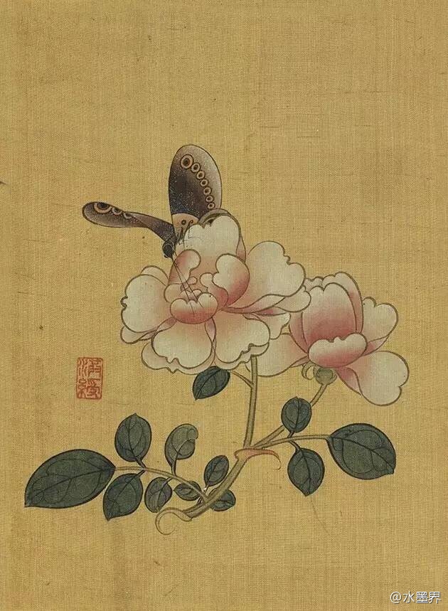 陈洪绶的花鸟是工笔画还是写意画,陈洪绶山水画作品欣赏