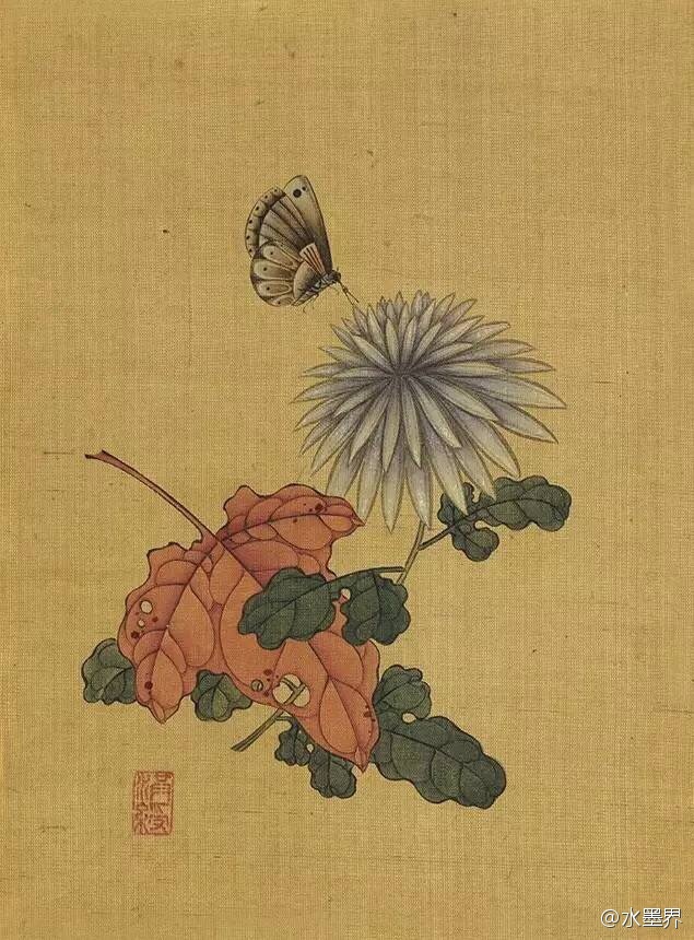 陈洪绶的花鸟是工笔画还是写意画,陈洪绶山水画作品欣赏