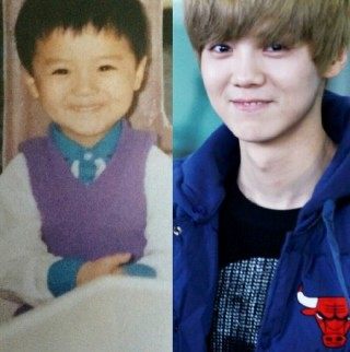 鹿晗小生时期,鹿晗小时候的照片和长大的照片