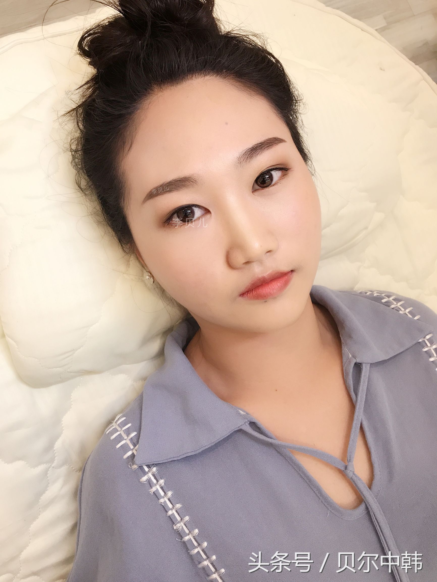 李贝儿自然眉丨做韩式半永久眉毛后几天结痂掉痂？