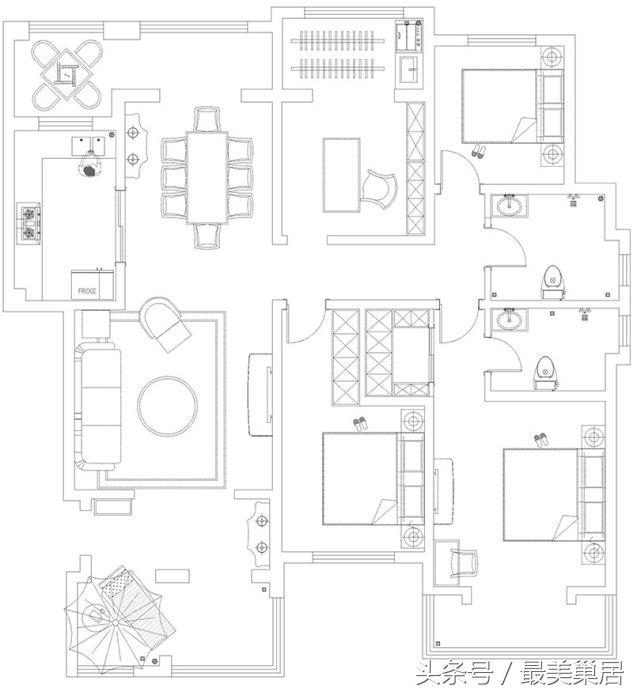 新郑维也纳湖畔三居房,新郑龙湖维也纳湖畔装修效果