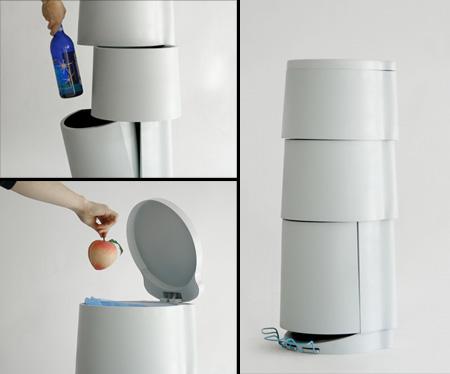 巧妙设计垃圾桶,切石垃圾桶