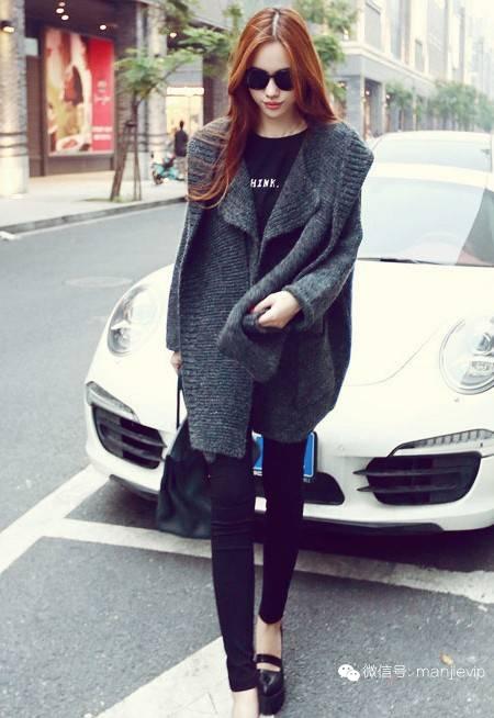 冬日超厚毛衣外套温柔慵懒小众 (茧型毛衣外套搭配慵懒风)