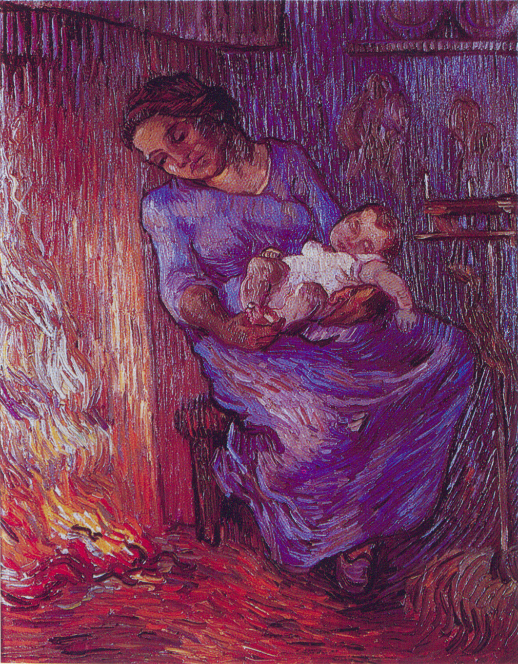 梵高圣玛丽海景,梵高圣玛丽海景画中人