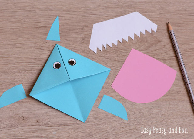 类似折法的边角书签,书签折纸制作幼儿园简单好看