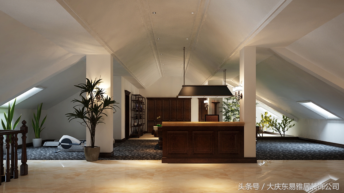 雅居室内设计装饰效果图,大庆东易装修公司