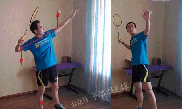 羽毛球后场高远球动作要领,羽毛球后场高远球基本动作