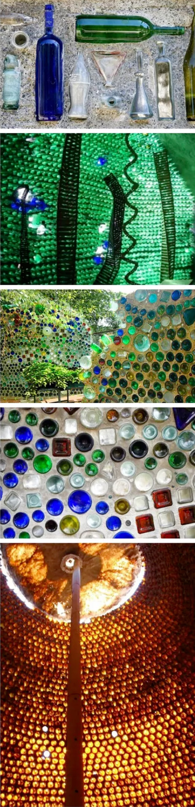 用废旧玻璃瓶做装饰?这样的创意美也是让人叹为观止