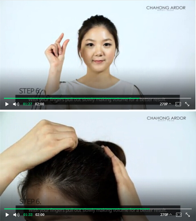 甜甜圈丸子头的盘发视频教程,盘发简单好看教程夏季短发