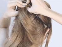 齐肩短发编发发型教程,齐肩中短发编发显脸小发量多