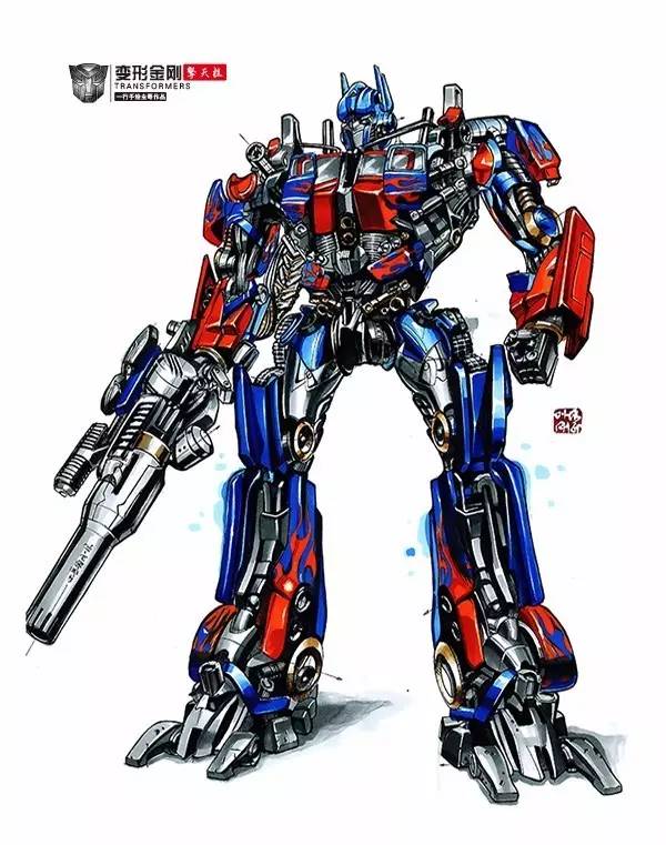 变形金刚手绘版,变形金刚手绘原稿