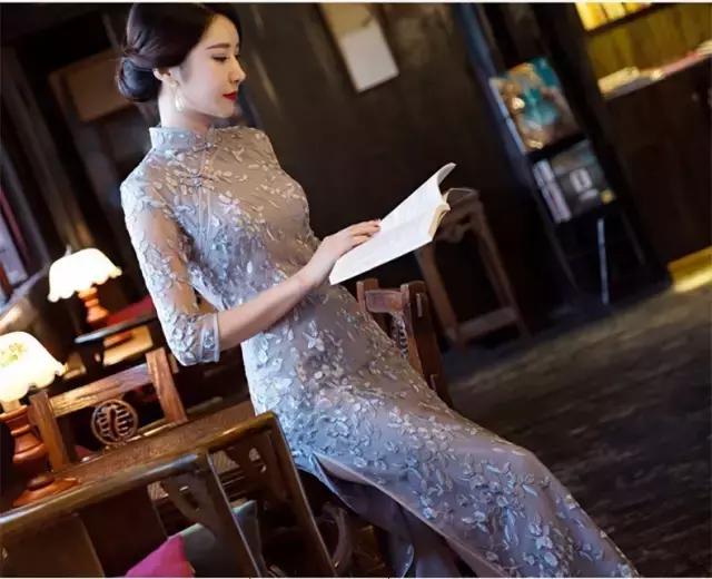 简单又时尚的旗袍,让女人变柔美