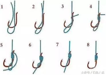 钓鱼常用的快速绑鱼钩方法,钓鱼高手都在使用的绑鱼钩方法