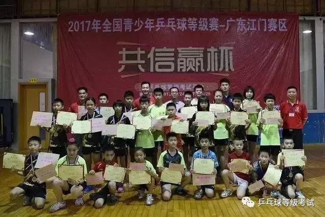 江门24名国球小将勇获乒乓球等级赛江门赛区“共信赢杯”奖项