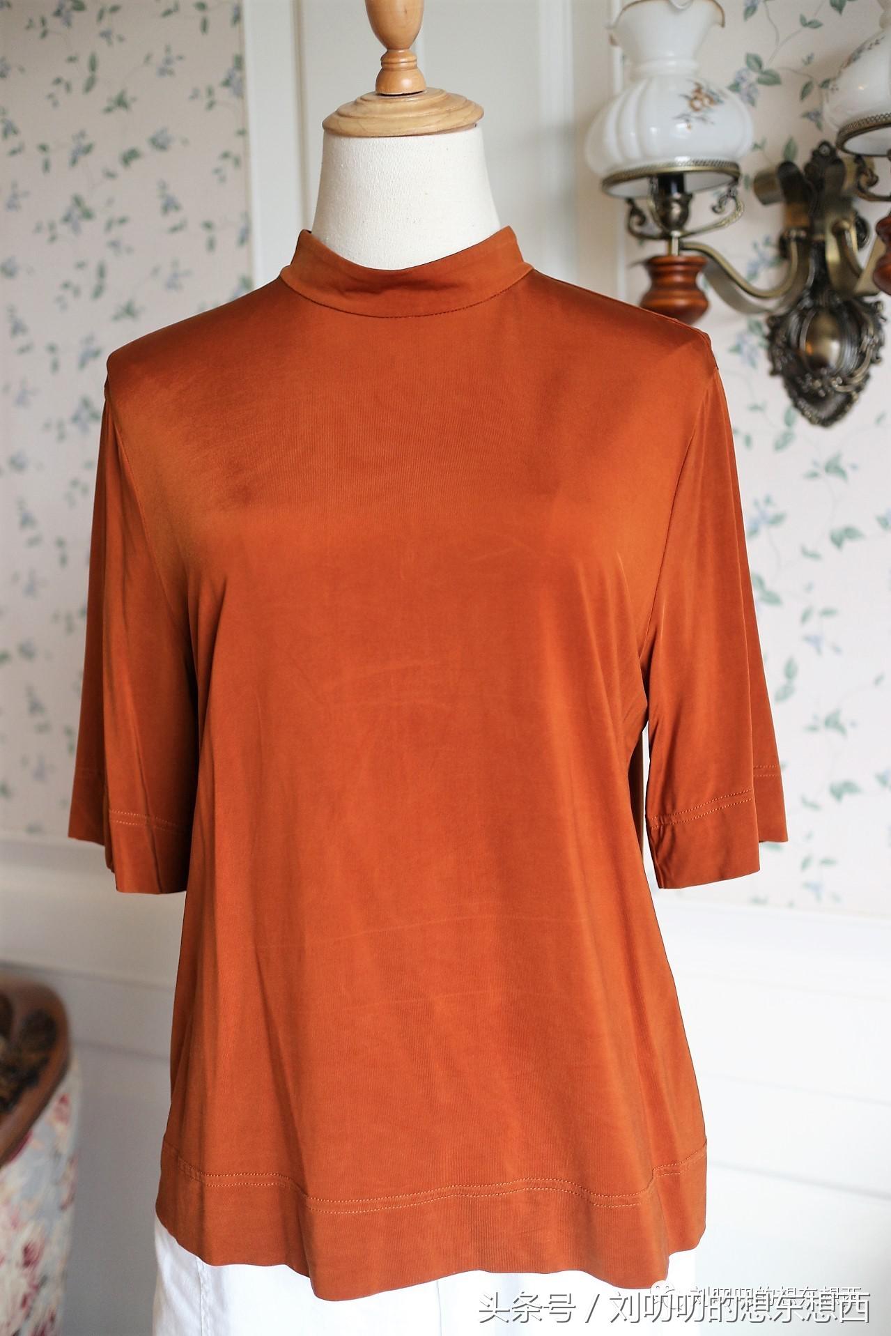 重磅棉T恤潮款,小众纯色t恤韩版