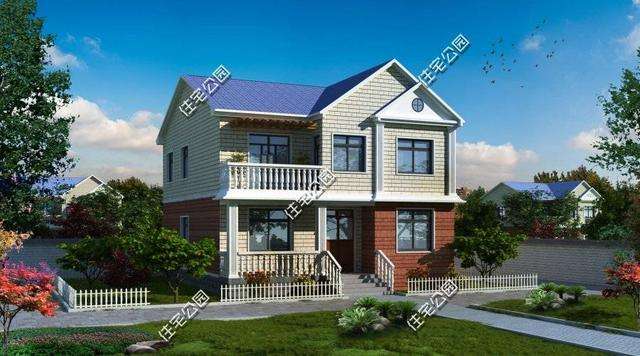 小户型15万元两层木别墅,小宅基地也能建好房农村自建房