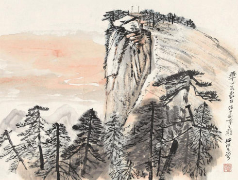 长安画派何海霞,长安画派代表画家何海霞创作