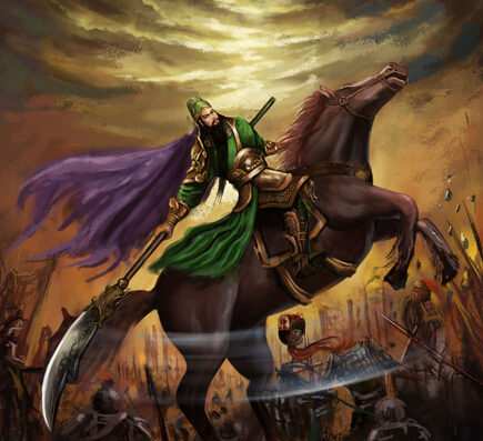 一把青龙偃月刀，胯下赤兔马，也是古代*男美**子的他妻子是谁