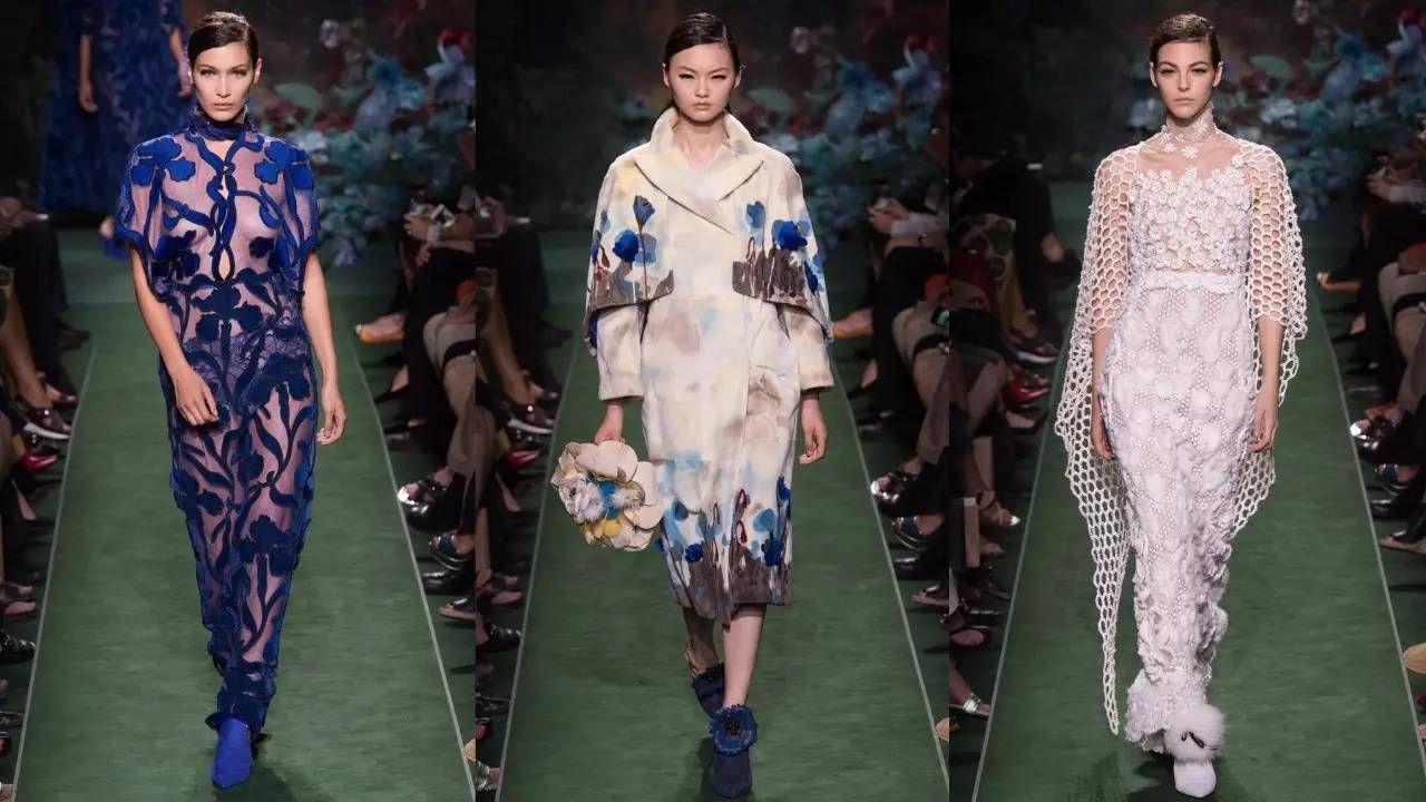 高定周报道｜Fendi：高级皮草定制的花朵幻梦