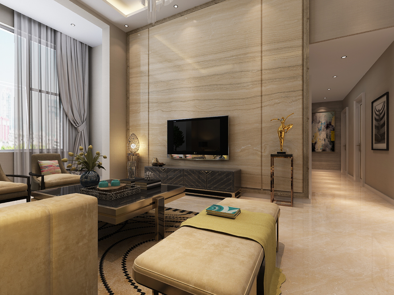 沈阳方林装饰效果图,沈阳方林装修风格图