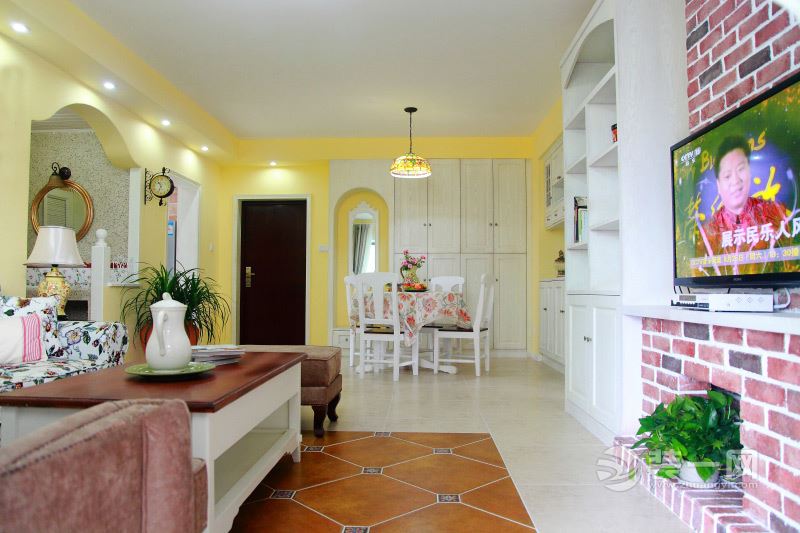 田园家庭装修效果图,田园式家装设计