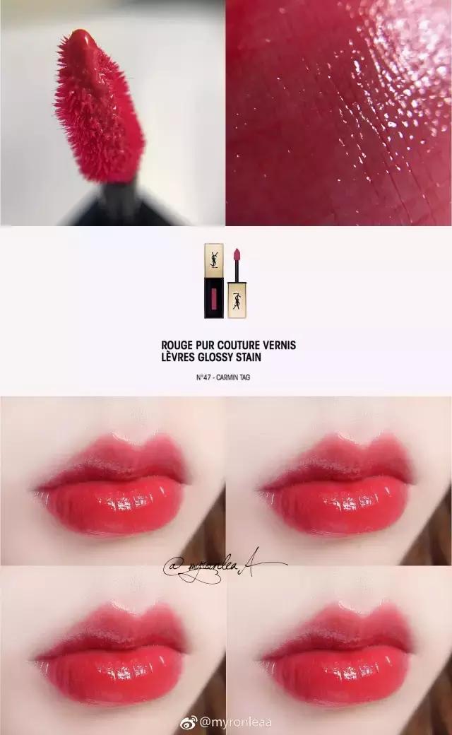 ysl黑盖哑光唇釉38chilispirit,ysl红管唇釉颜色推荐