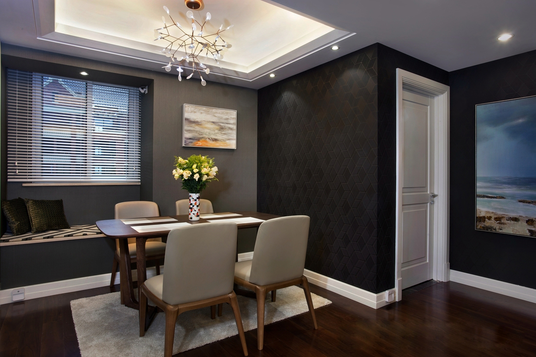 苏州相城区欧风丽苑89平样板房参考，不含家具家电6.5万，整体黑灰色前卫潮流