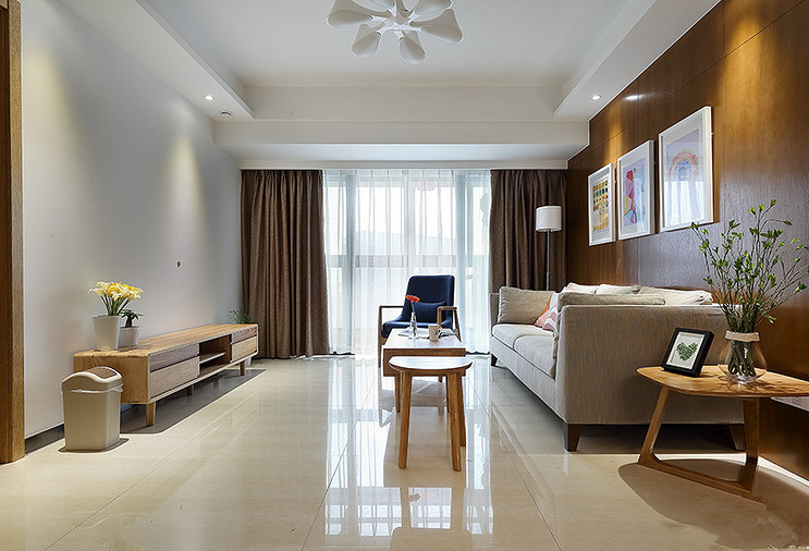 家装案例分享140现代简约风,装修原木风13万自己设计