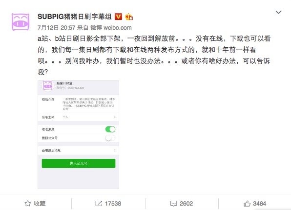 迅雷、快播、AB站,盗版一直反,一直都在……