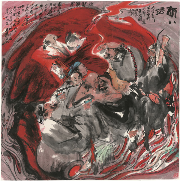 新浙派人物画开创者,王涛人物画作品欣赏