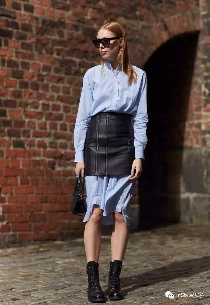 衬衣裙百搭又有高级感,衬衫裙这样穿可以很帅也可以很美