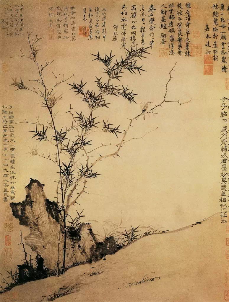 郑板桥画的横幅竹子,郑板桥竹子画